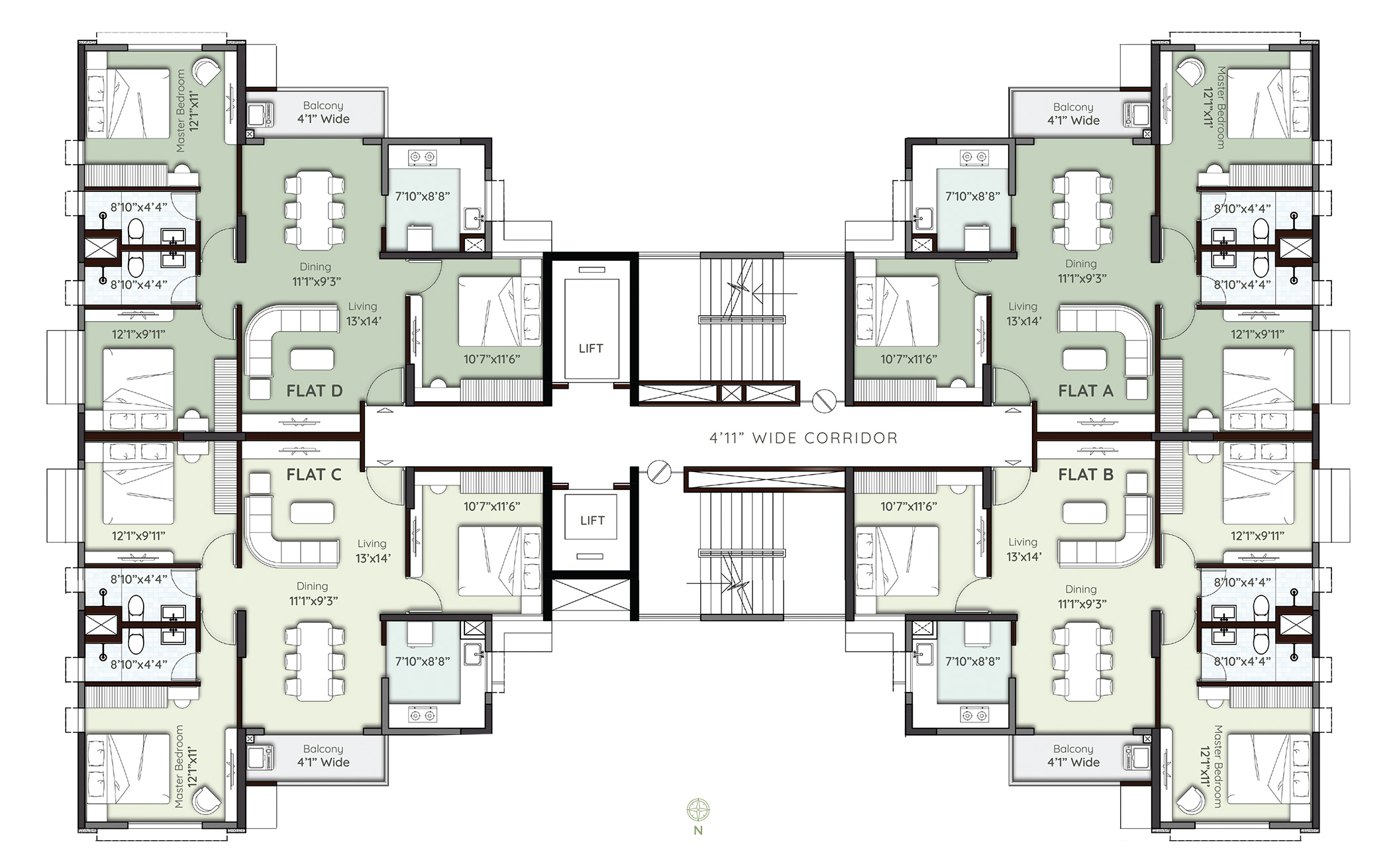 Tower8-Typical Floor Plan